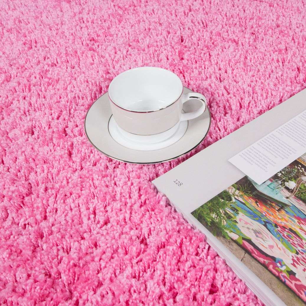 Barbie Pink Shaggy Rug - Image 4