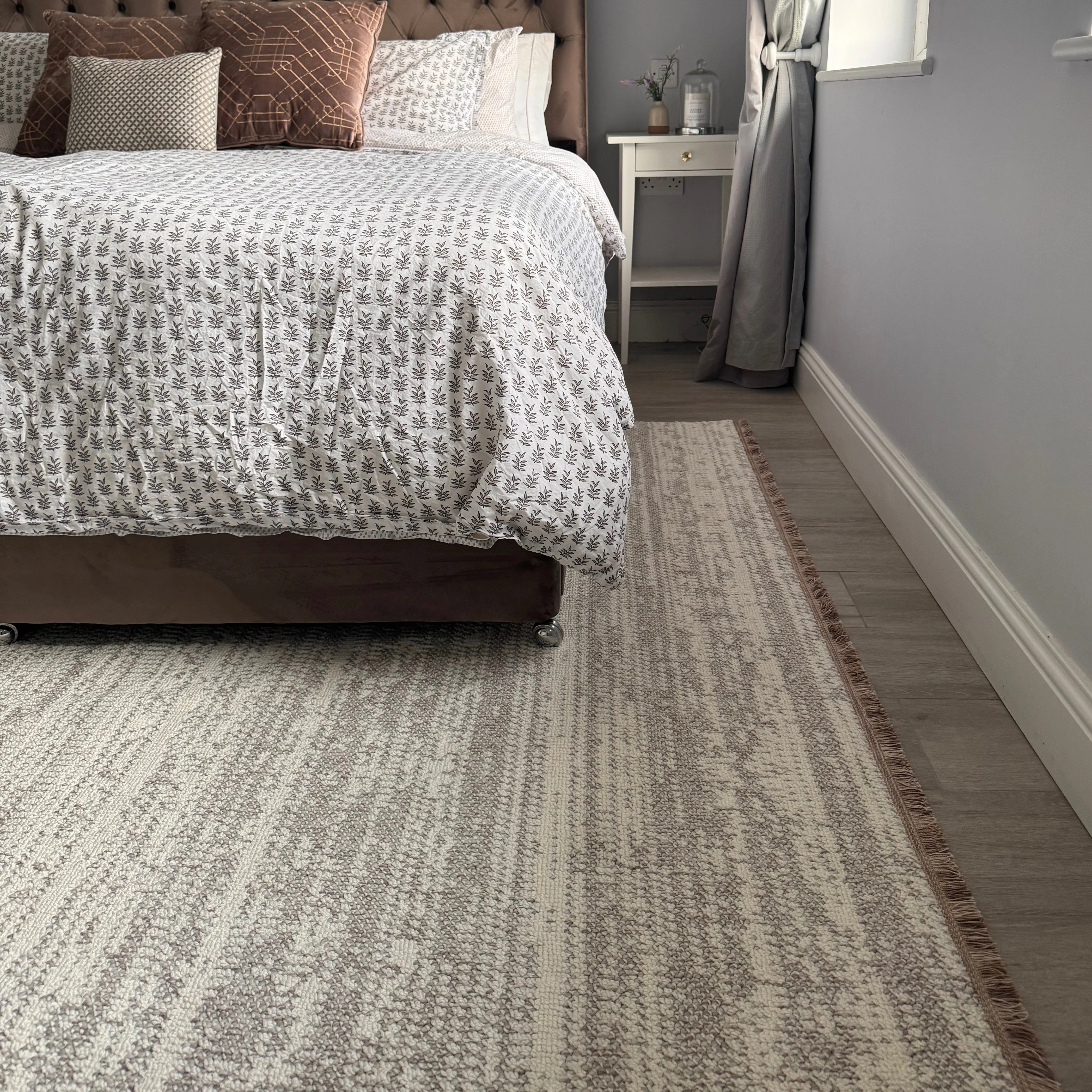 Beige Abstract Scandi Rug - Teva - Image 2