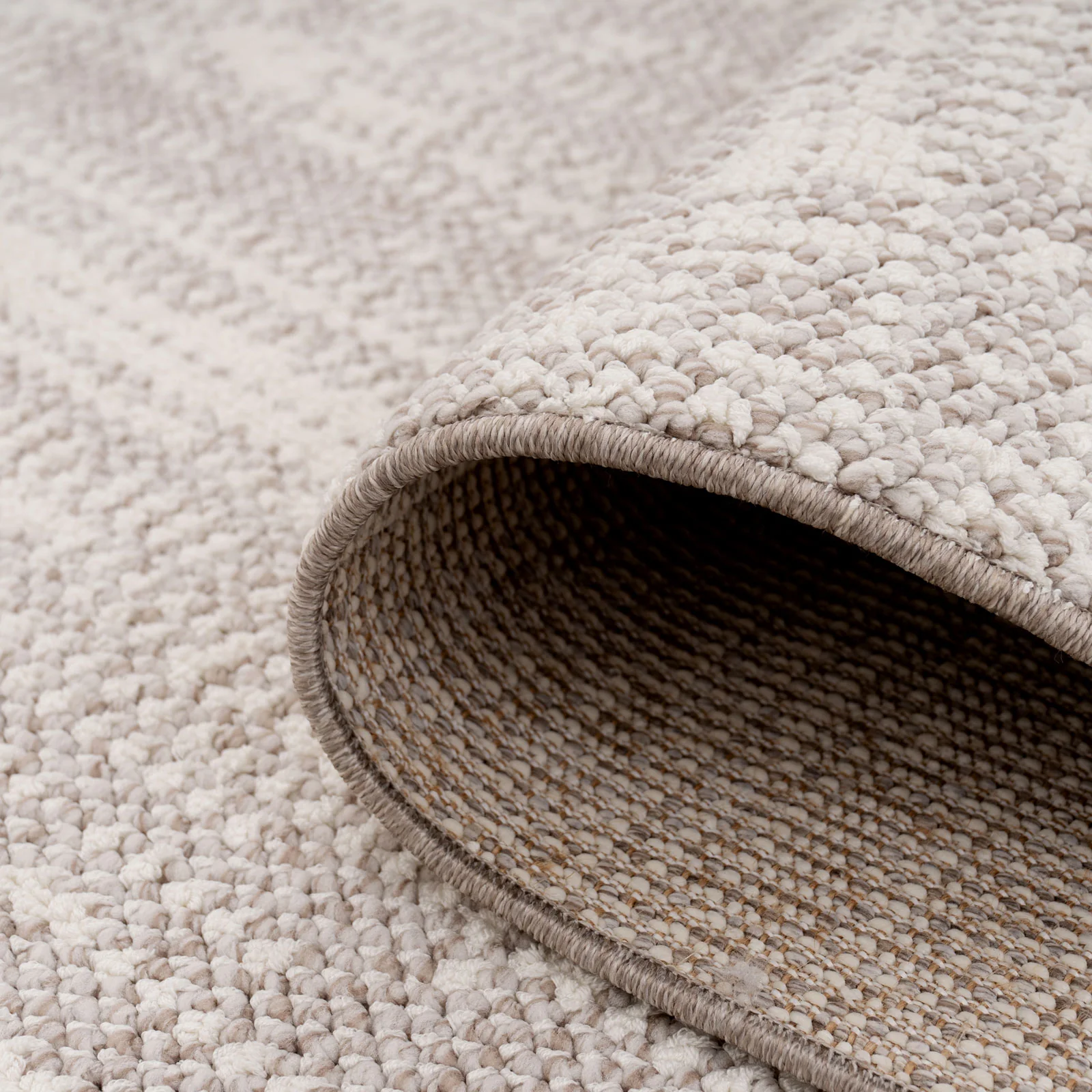 Beige Abstract Scandi Rug - Teva - Image 9