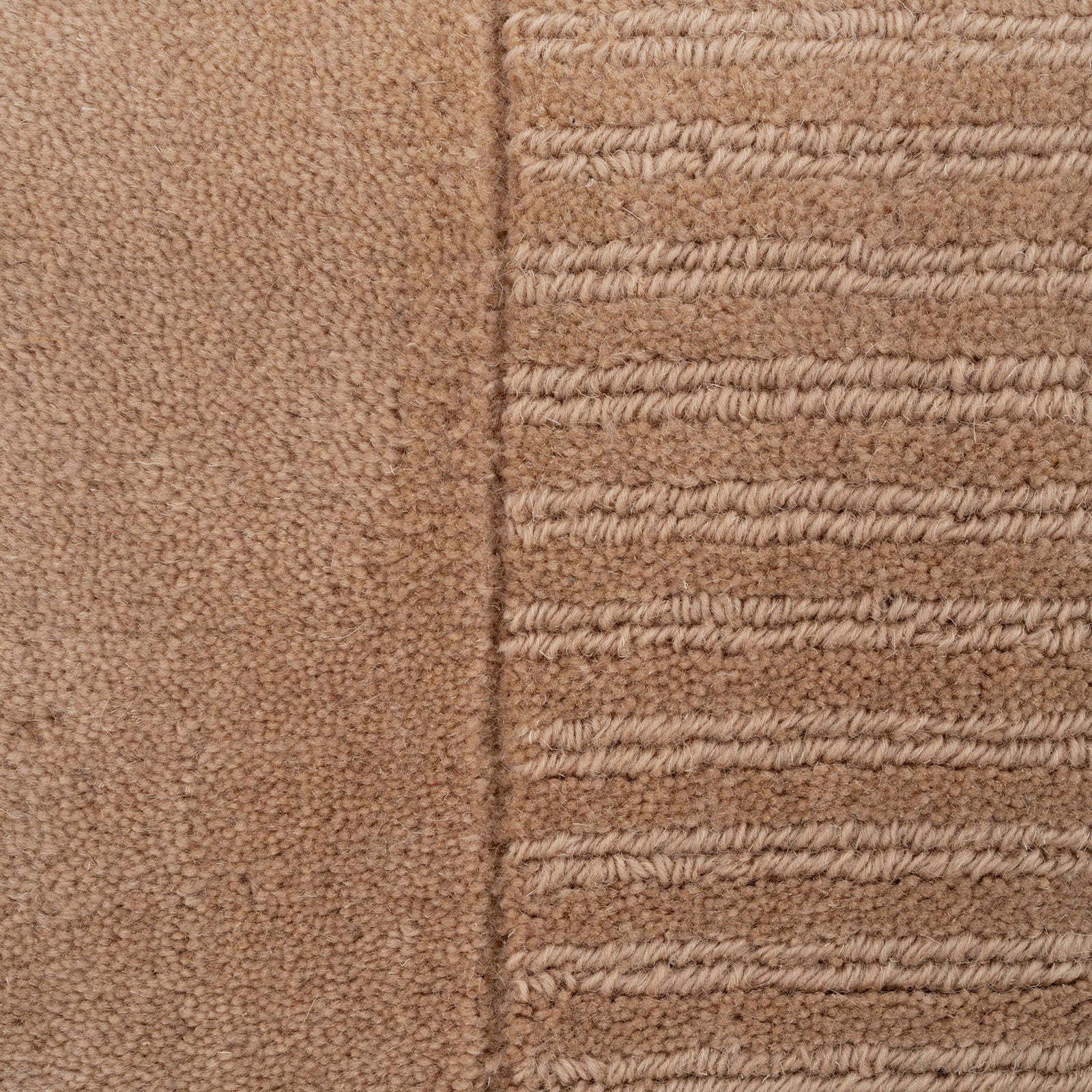 Beige Bordered Wool Rug - Olann Beige - Image 7