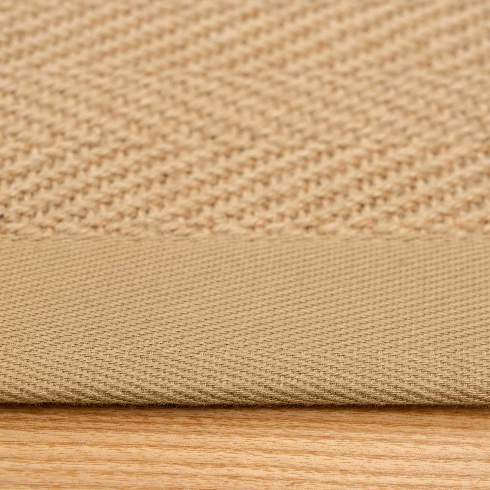 Beige Cotton Border Natural Jute Hallway Runner Rug - Image 5