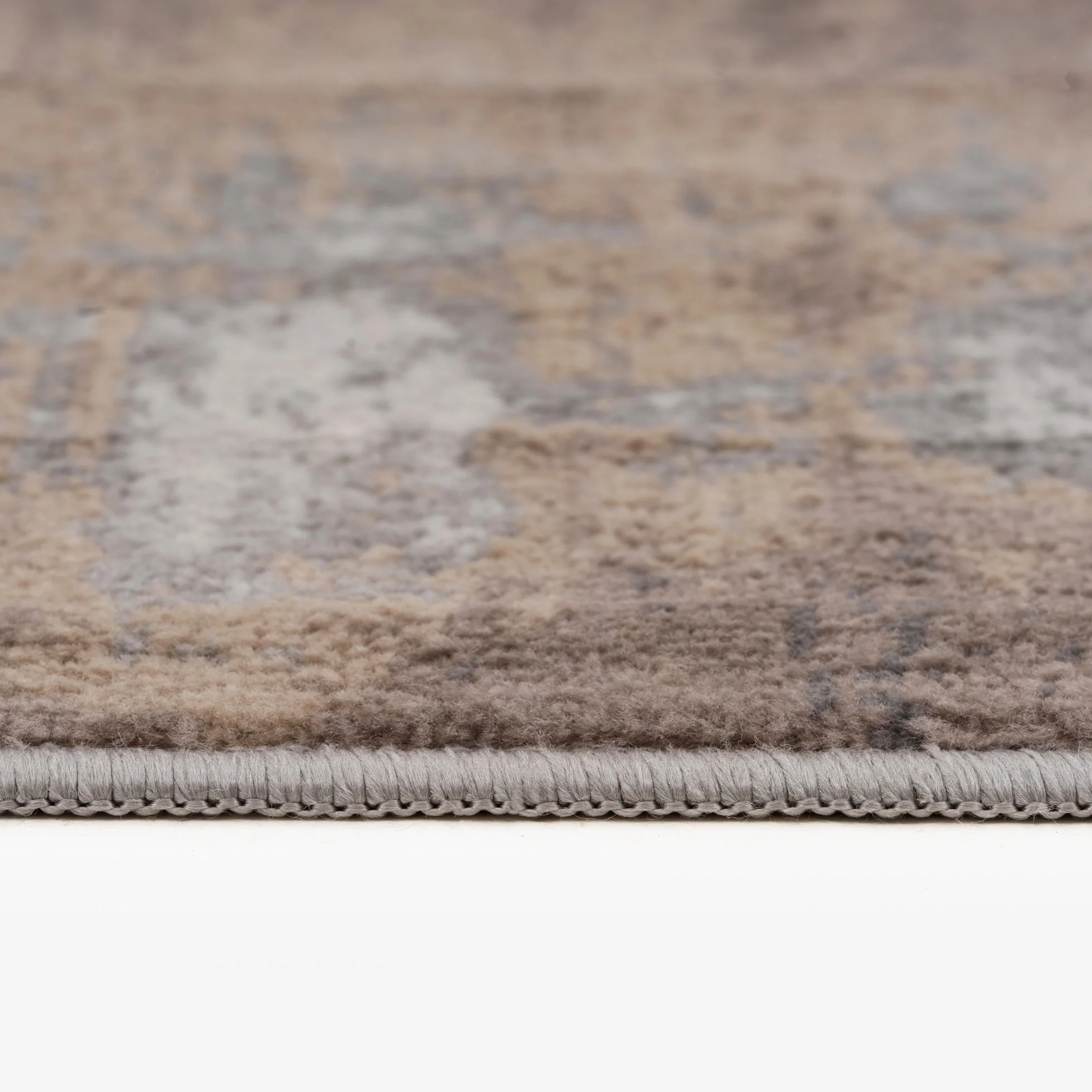 Beige Grey Distressed Area Rug - Image 7