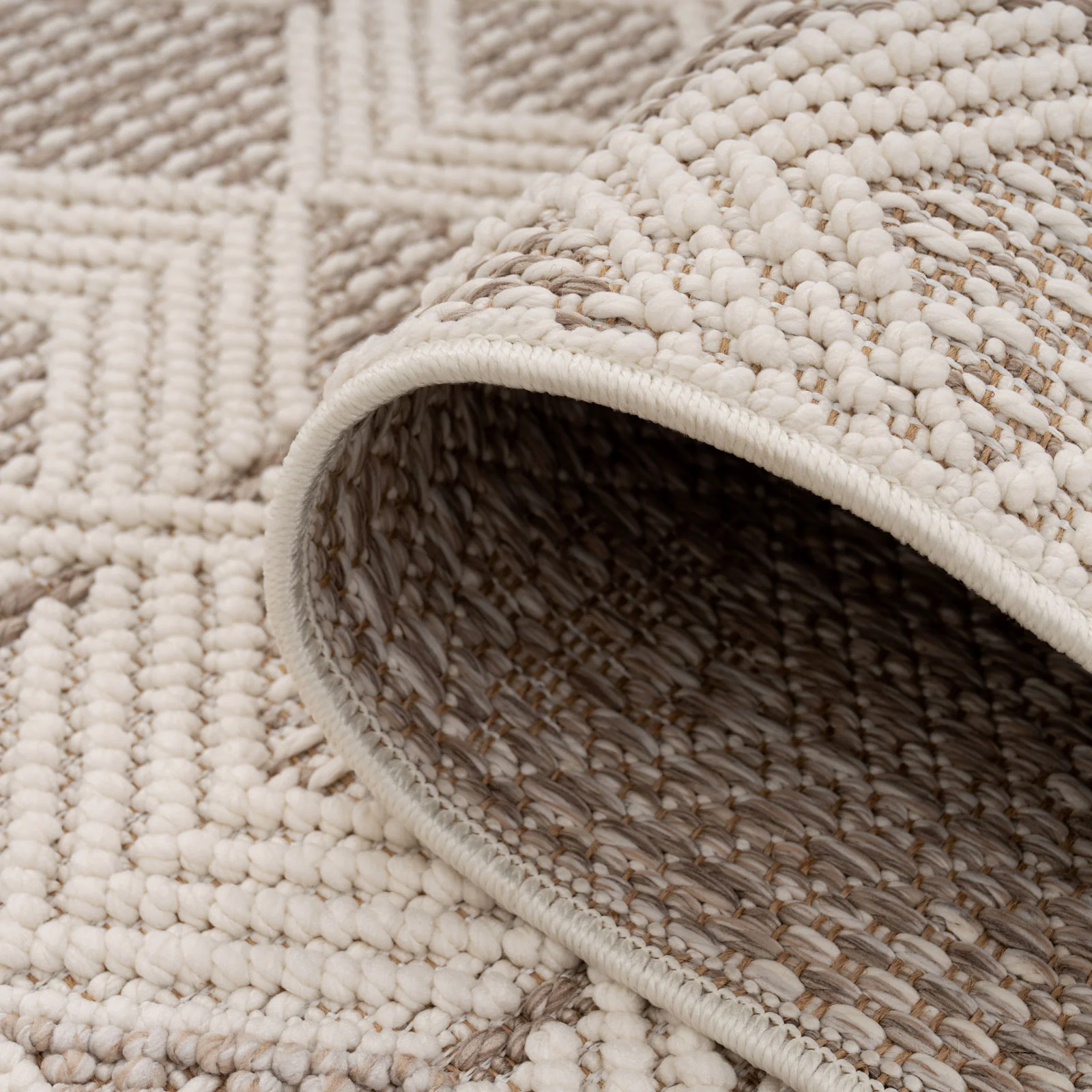 Beige Tribal Motif Rug - Armo - Image 7