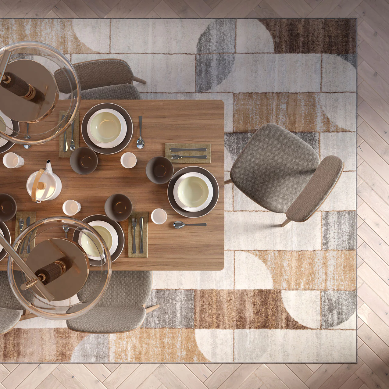 Beige Wabi Sabi Area Rug - Image 2