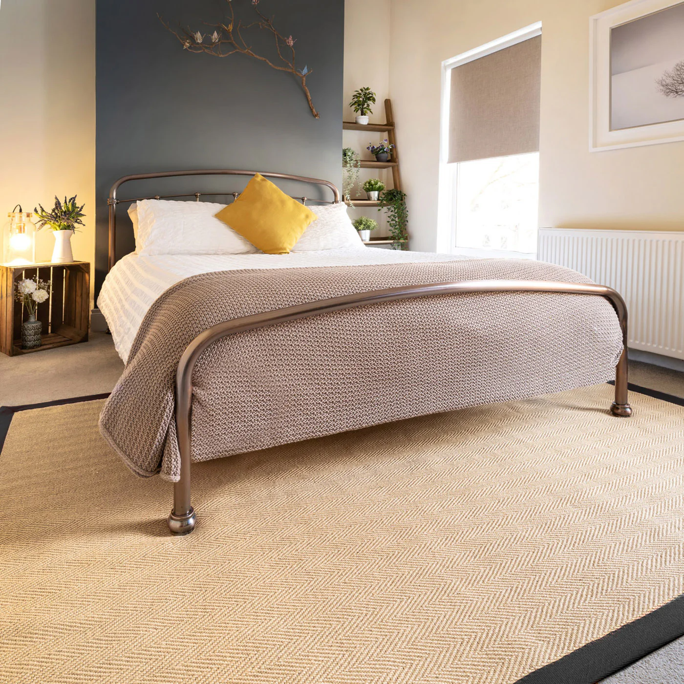 Black Border Jute Rug - Juliette Black - Image 2