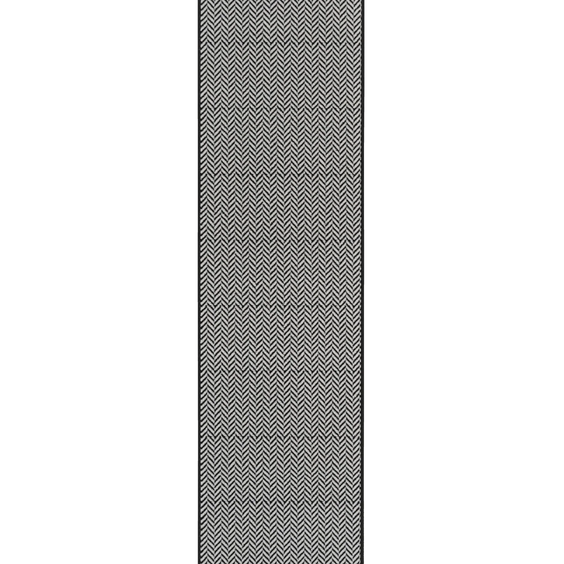 Black Chevron Stair Carpet Runner - Cut to Measure - Image 8