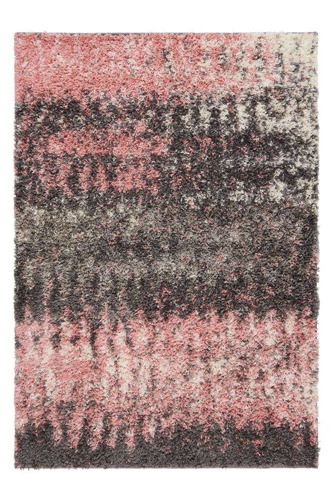 Blush Distressed Textured Shaggy Runner Rug - Image 5