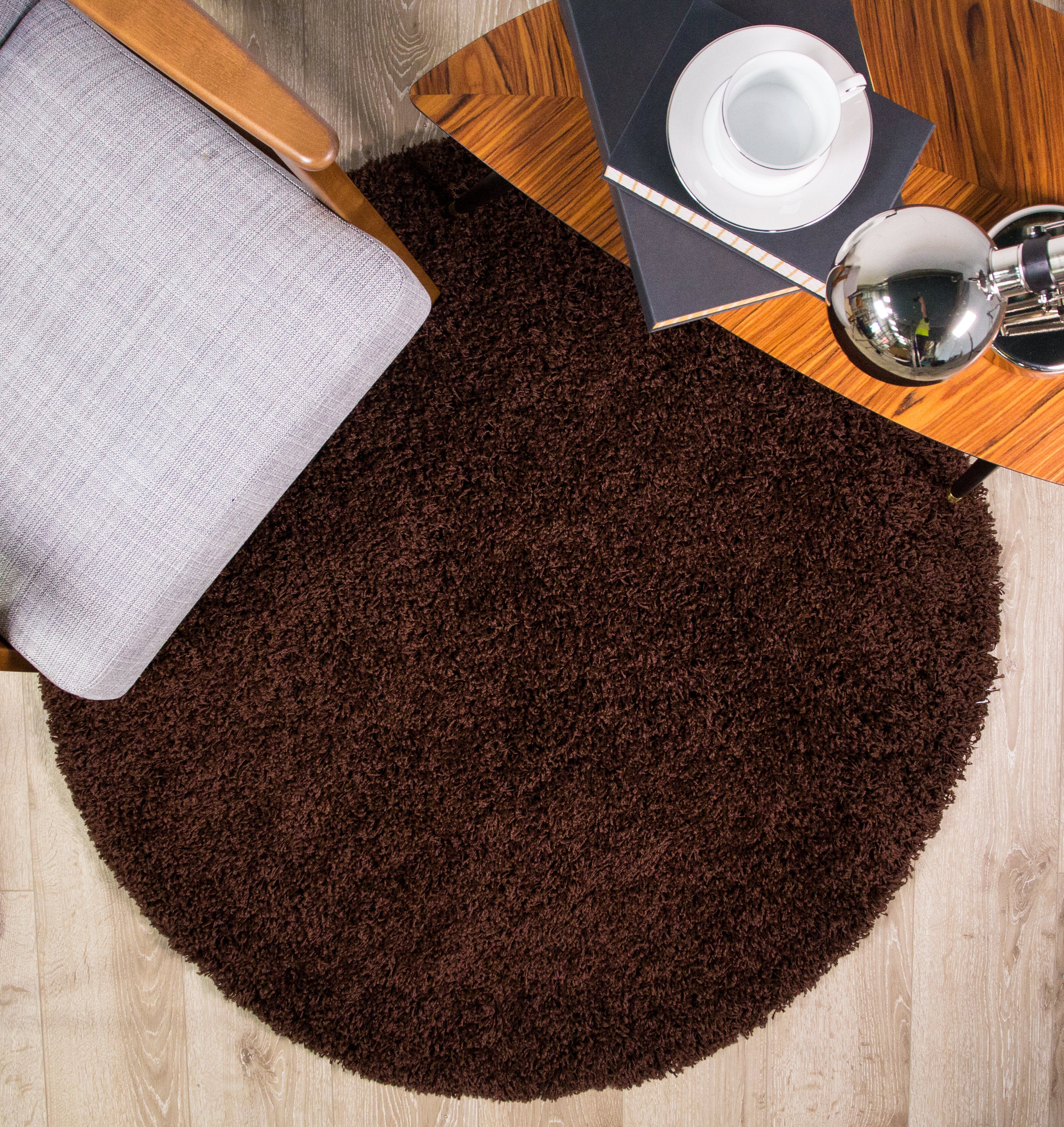 Brown Shaggy Rug - Image 5