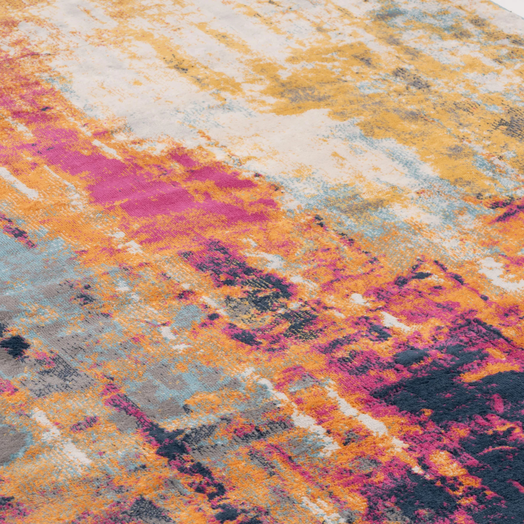 Colourful Paint Abstract Runner Rug - Image 3