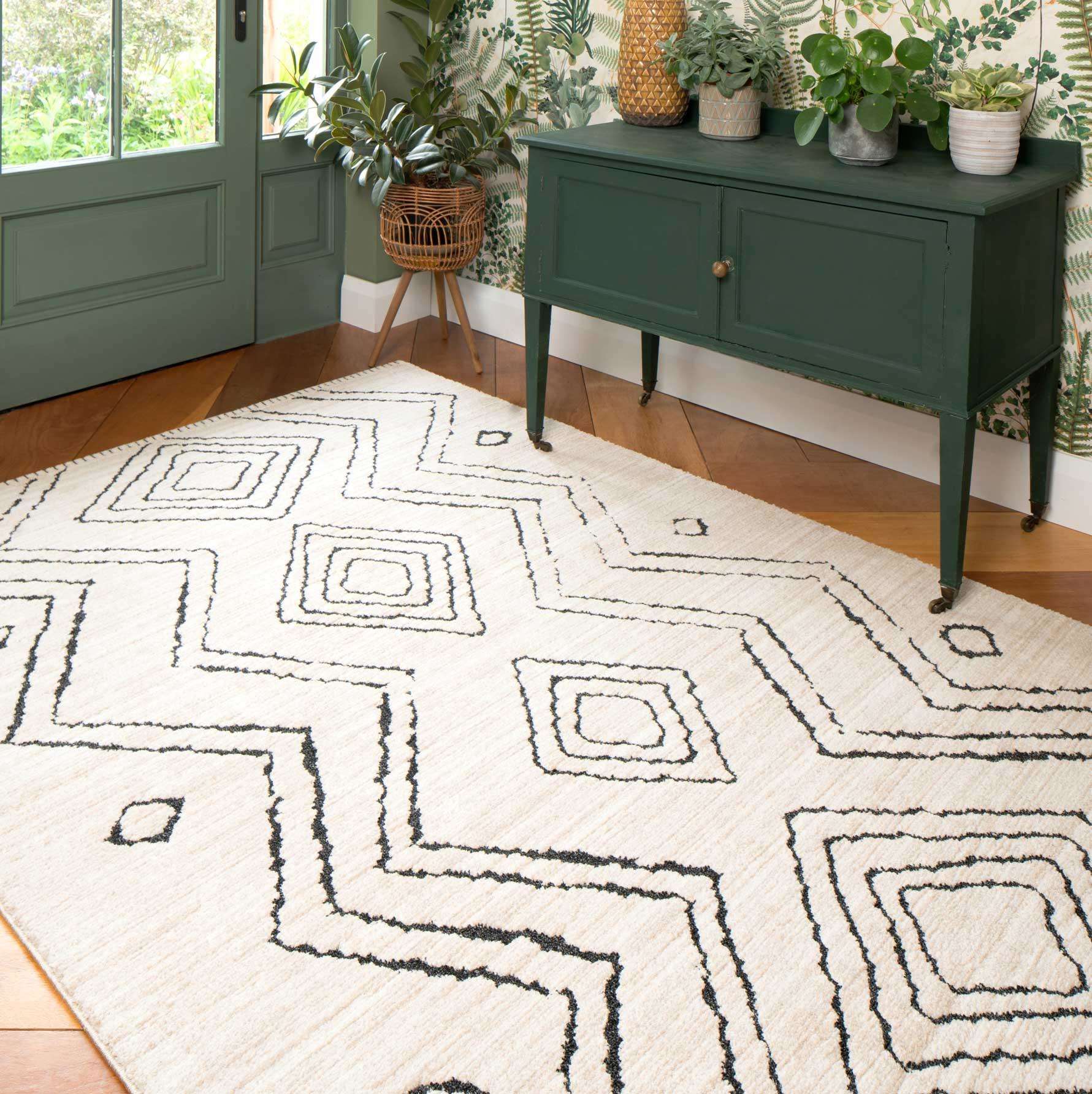 Cosy Soft Underfoot Cream Moroccan Berber Bedroom Rug - Neva - Image 3