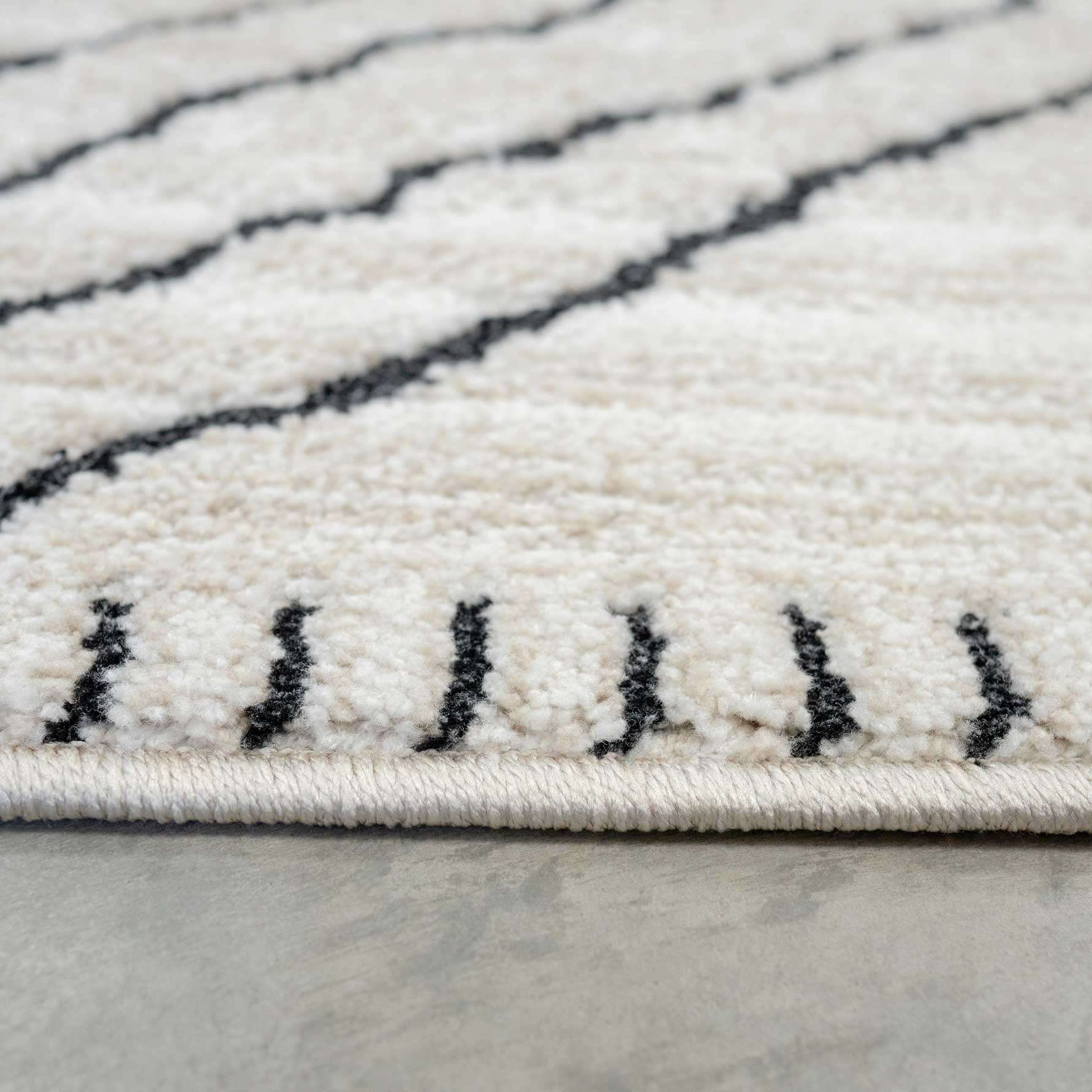 Cosy Soft Underfoot Cream Moroccan Berber Bedroom Rug - Neva - Image 5