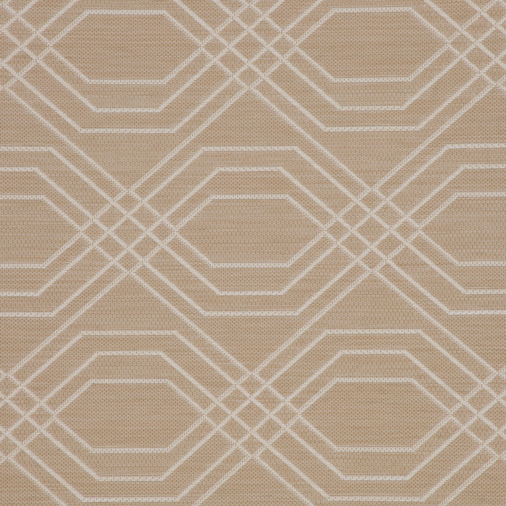 Cream Modern Geometric Area Rug - Basata - Image 5