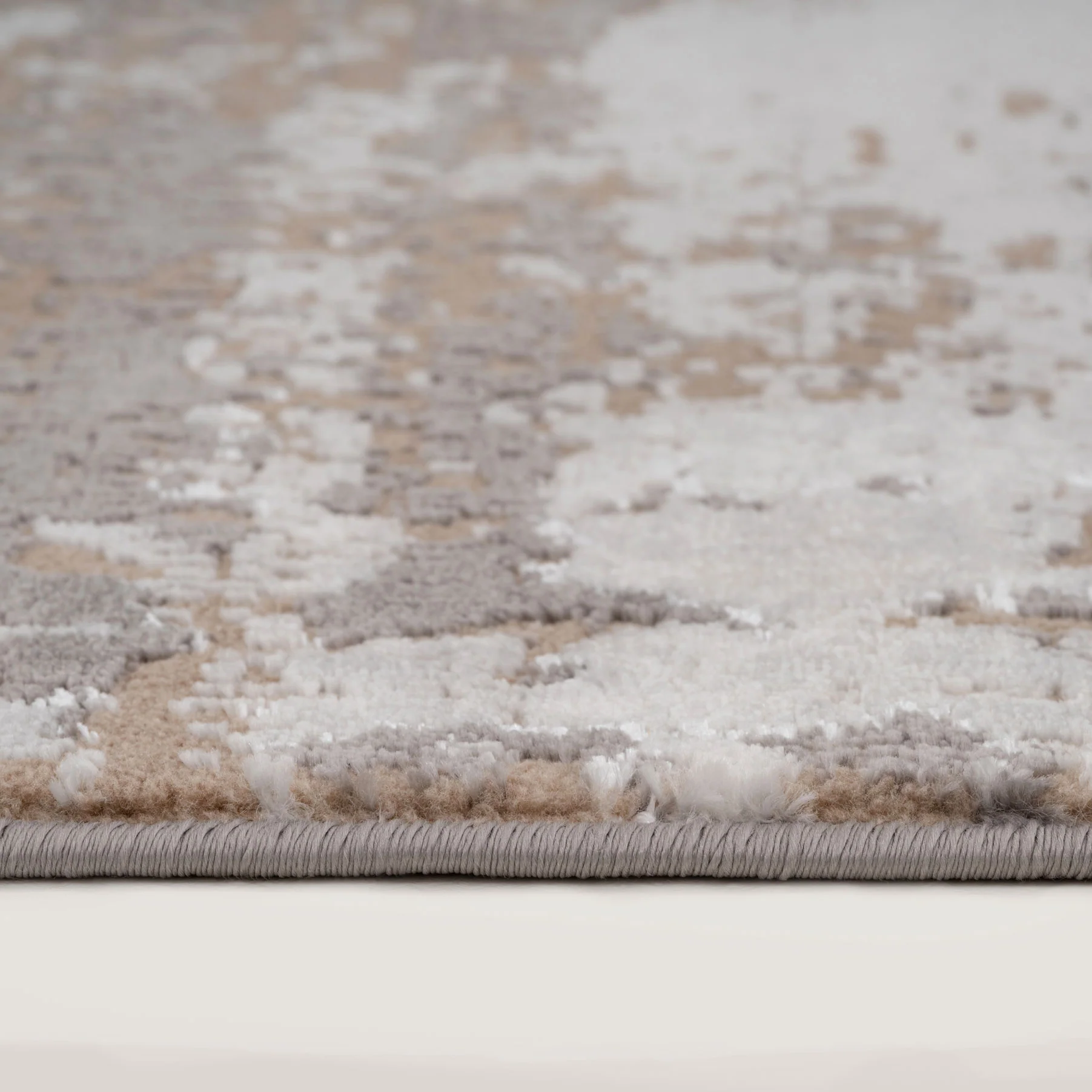 Distressed Abstract Beige Area Rug - Grace - Image 10