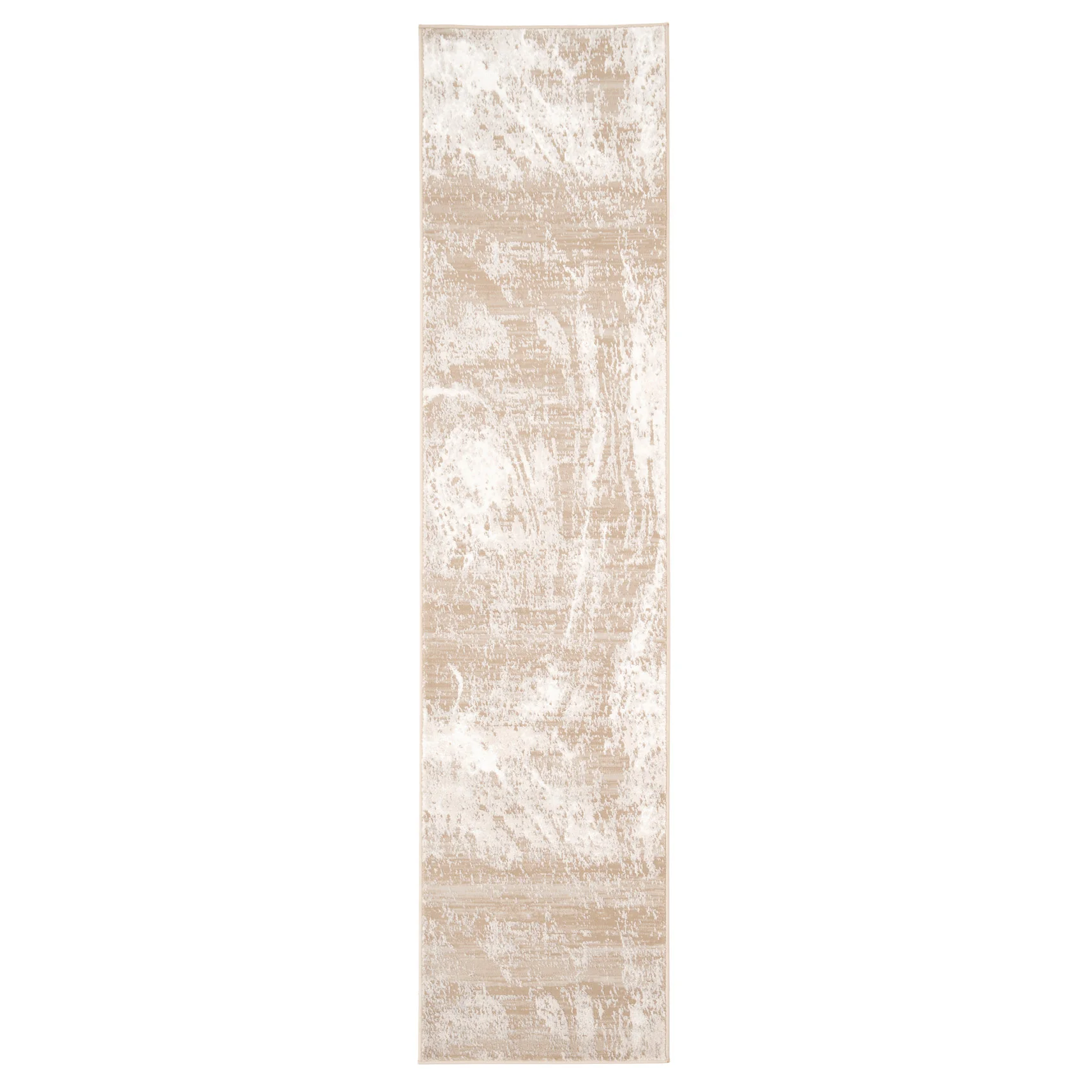 Distressed Greige Bordered Runner - Lena - Image 2