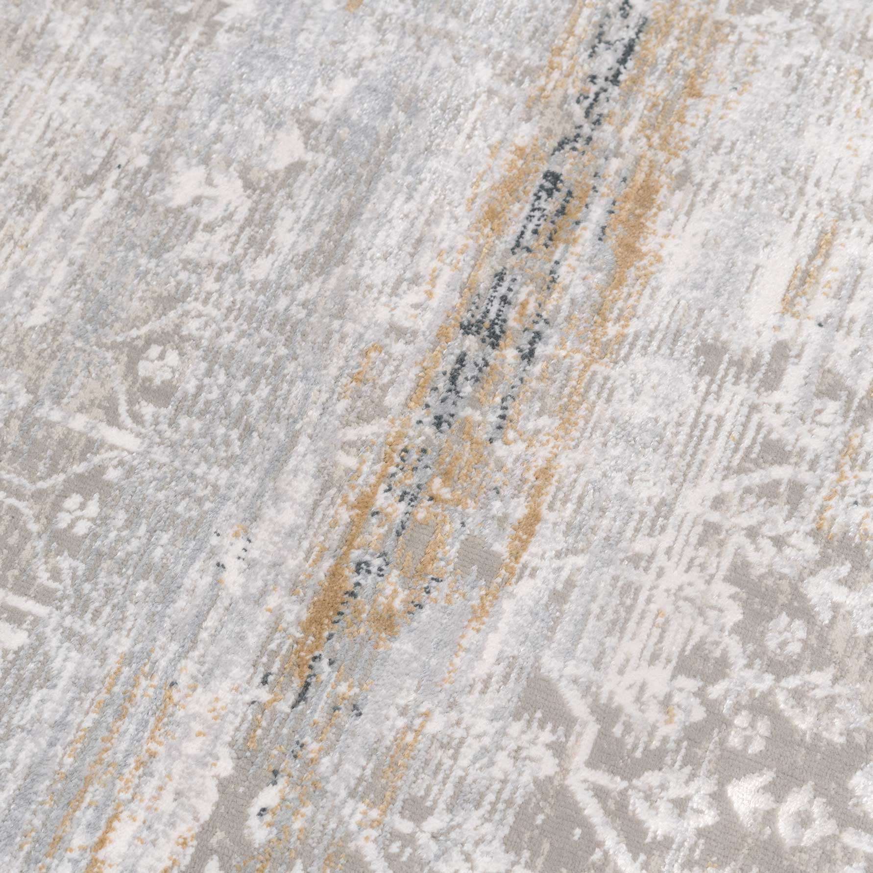 Distressed Mottled Grey Living Room Area Rug - Klos - Image 3