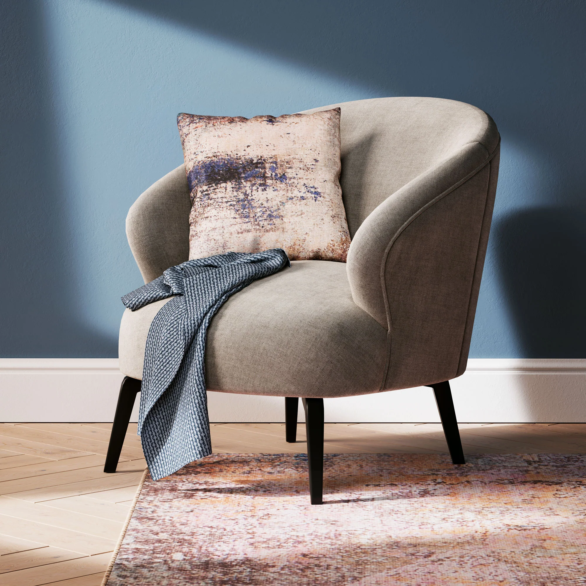 Distressed Multicolour Cushion Cover - Image 2