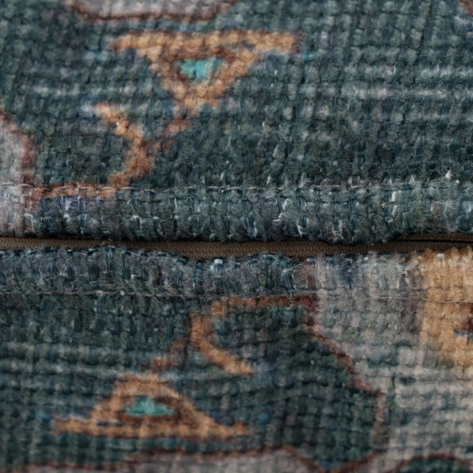 Distressed Teal Cushion Cover - Image 4