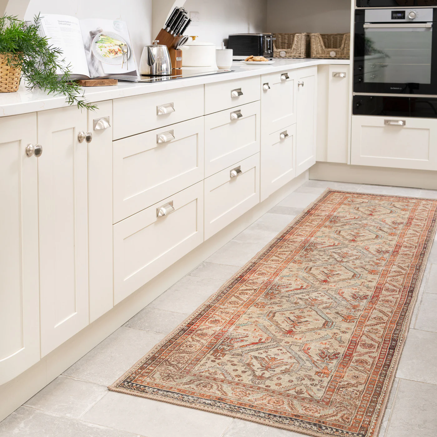 Distressed Terracotta Washable Runner - Rowe - Image 4