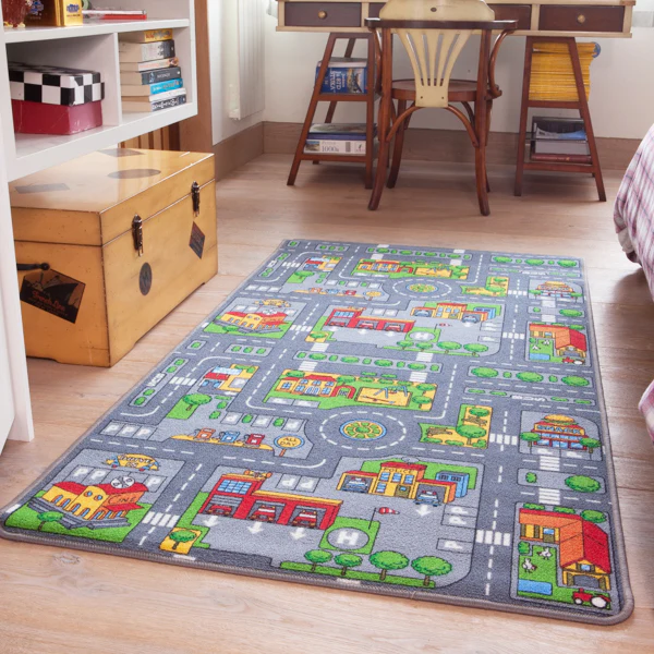Double Sided Farm Town Kids Rug - Image 3