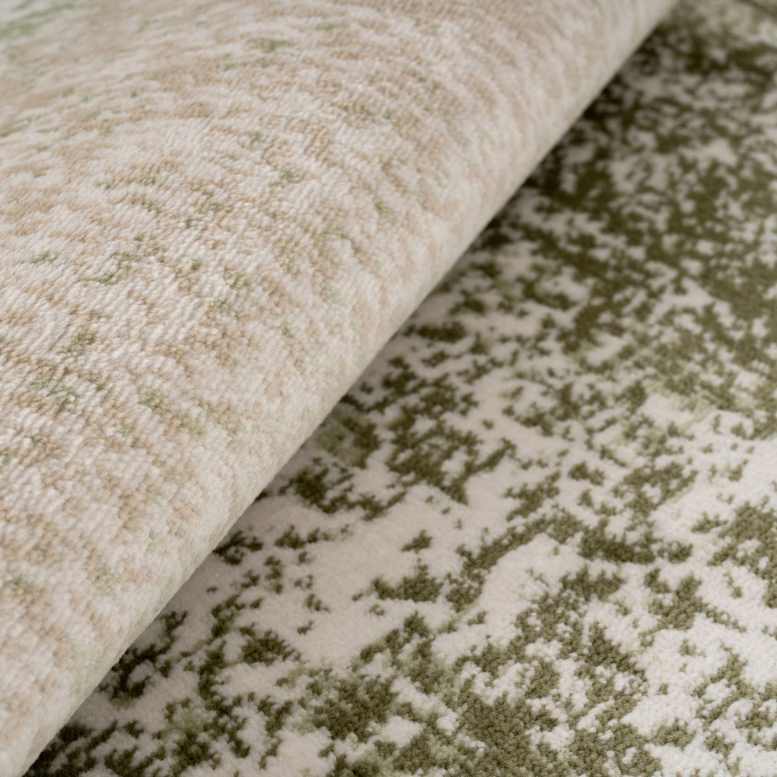 Earthy Green Abstract Rug - Barrow - Image 9