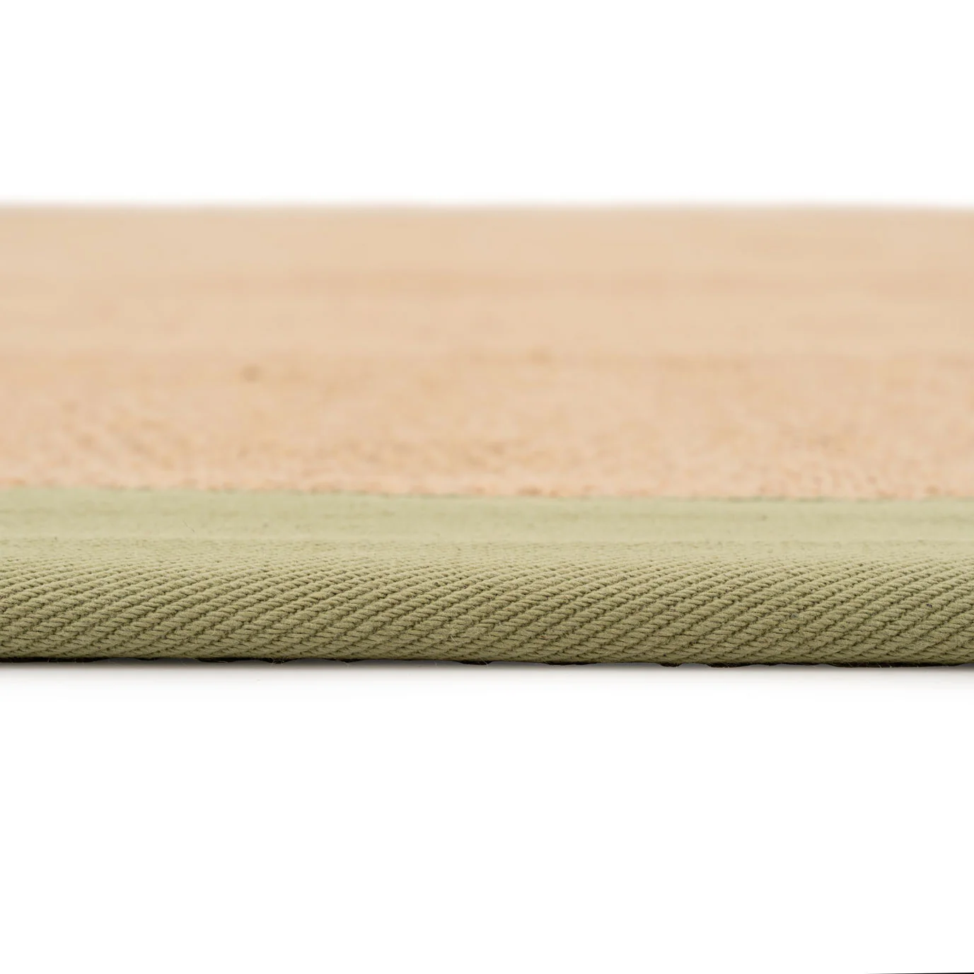 Green Cotton Border Natural Jute Area Rug - Image 8