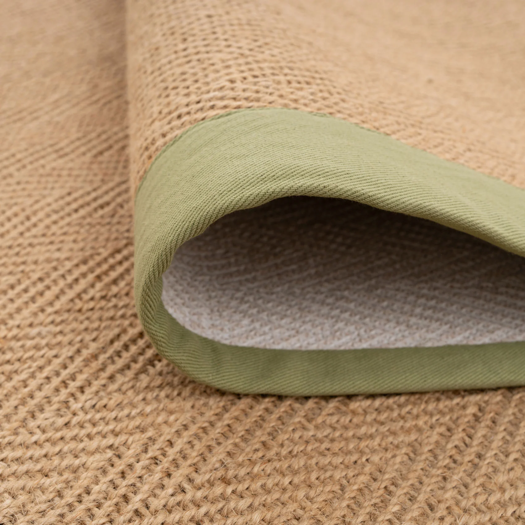 Green Jute Border Stair Carpet Runner - Juliette Green - Image 9