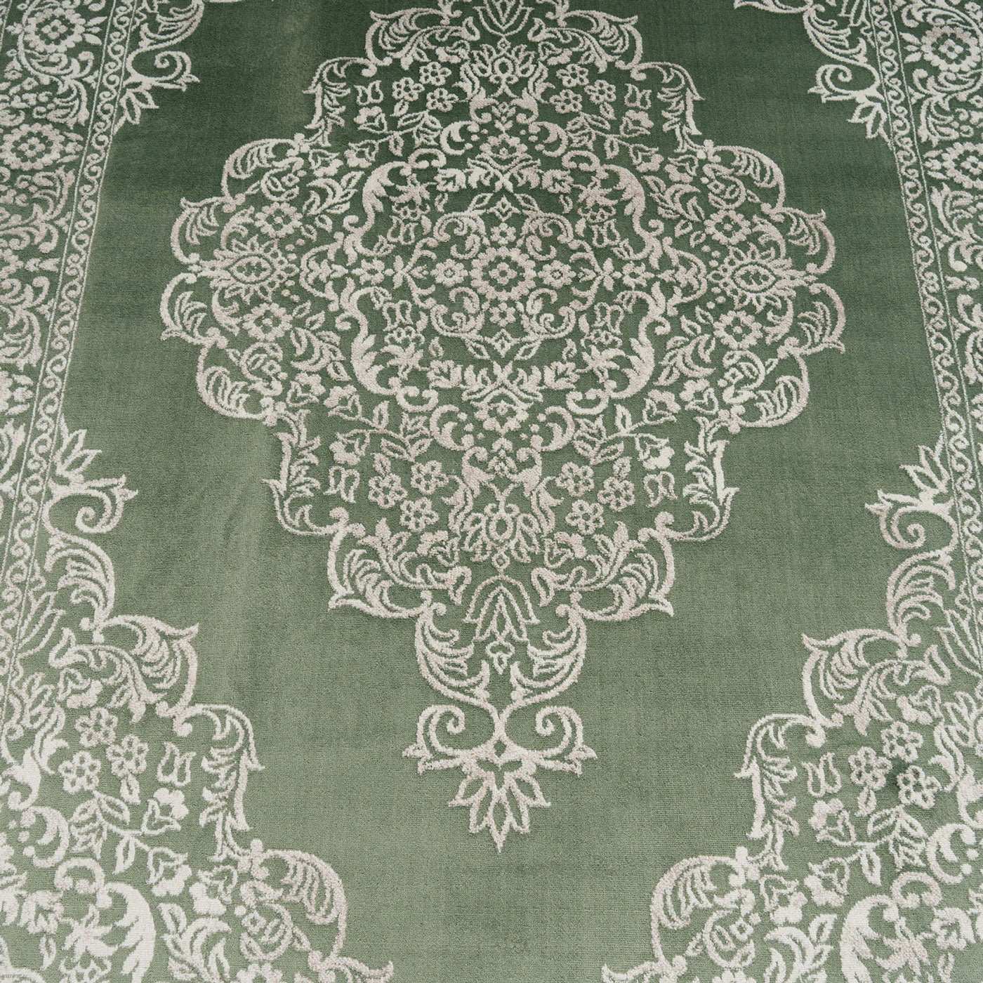 Green Ornate Medallion Rug - Jamila - Image 8