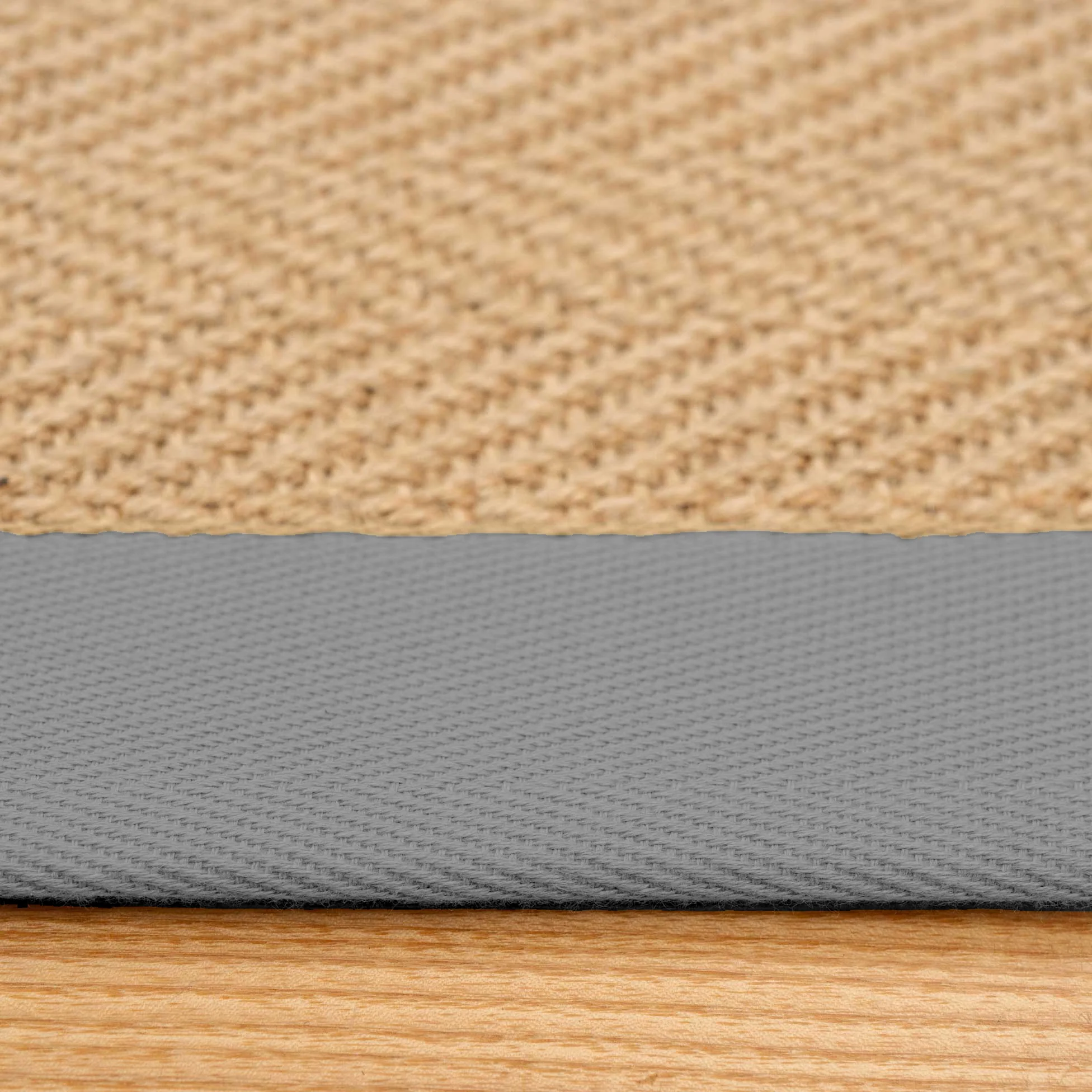 Grey Cotton Border Natural Hallway Jute Runner - Image 6
