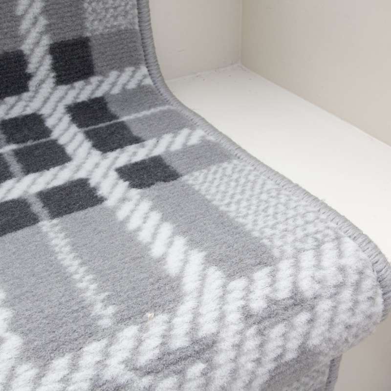 Grey Tartan Print Stair Carpet Runner - Cut to Measure - Image 4
