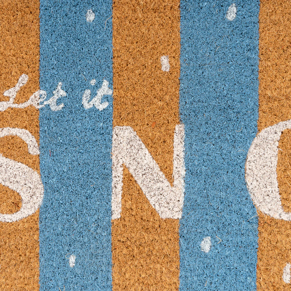 Let It Snow Coir Doormat - Image 3