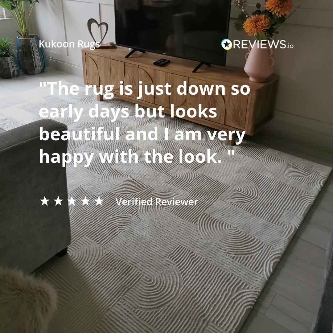 Luxury Retro Cream Rug - Escape - Image 3