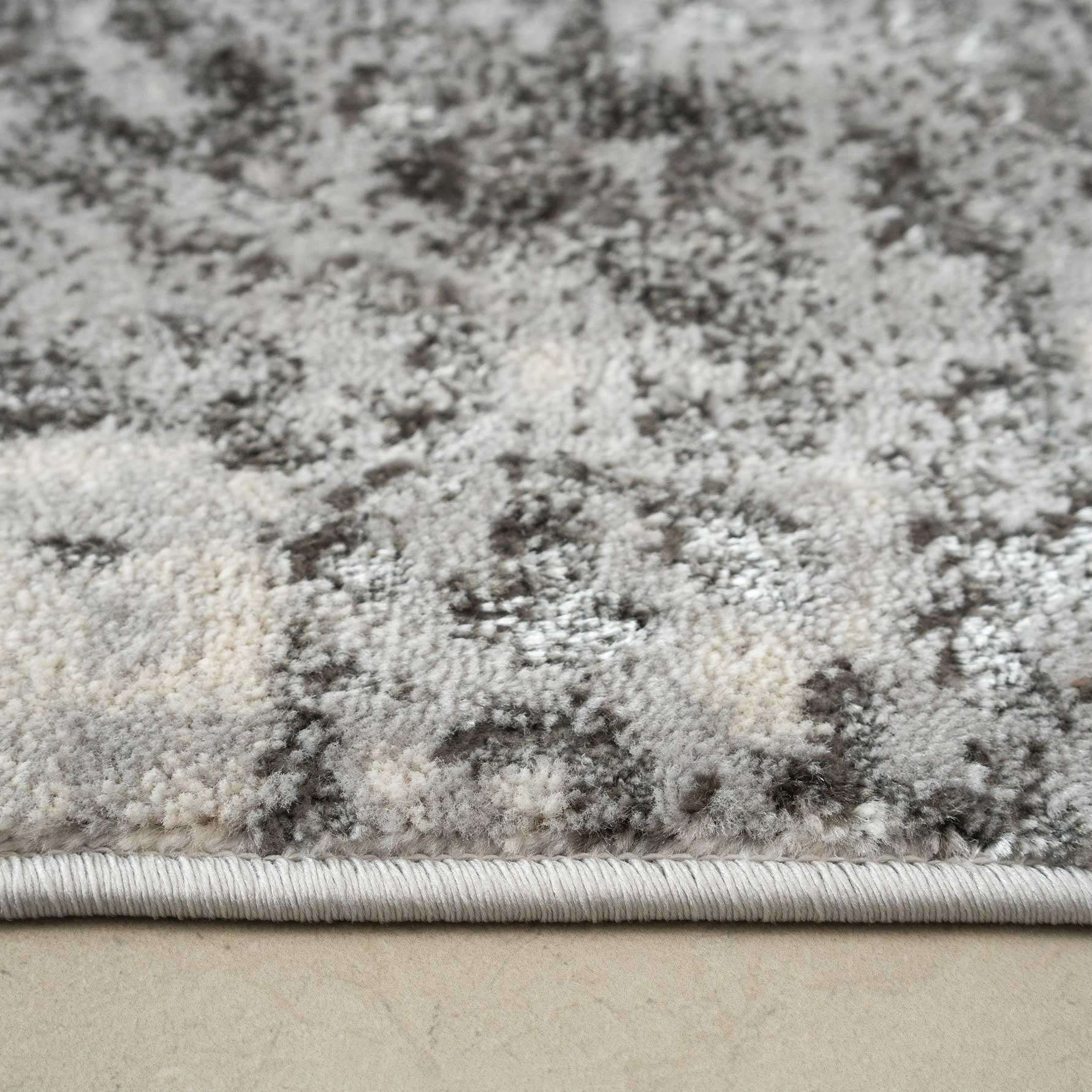 Modern Grey Textured Living Room Rug - Delta - Image 7
