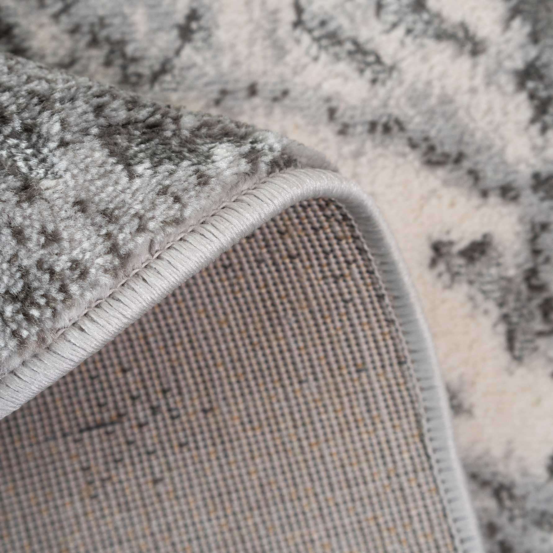Modern Grey Textured Living Room Rug - Delta - Image 8