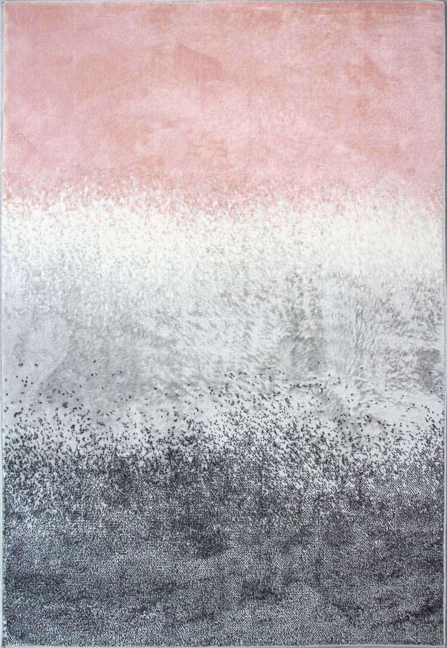 Modern Pink Distressed Striped Runner Rug - Image 6