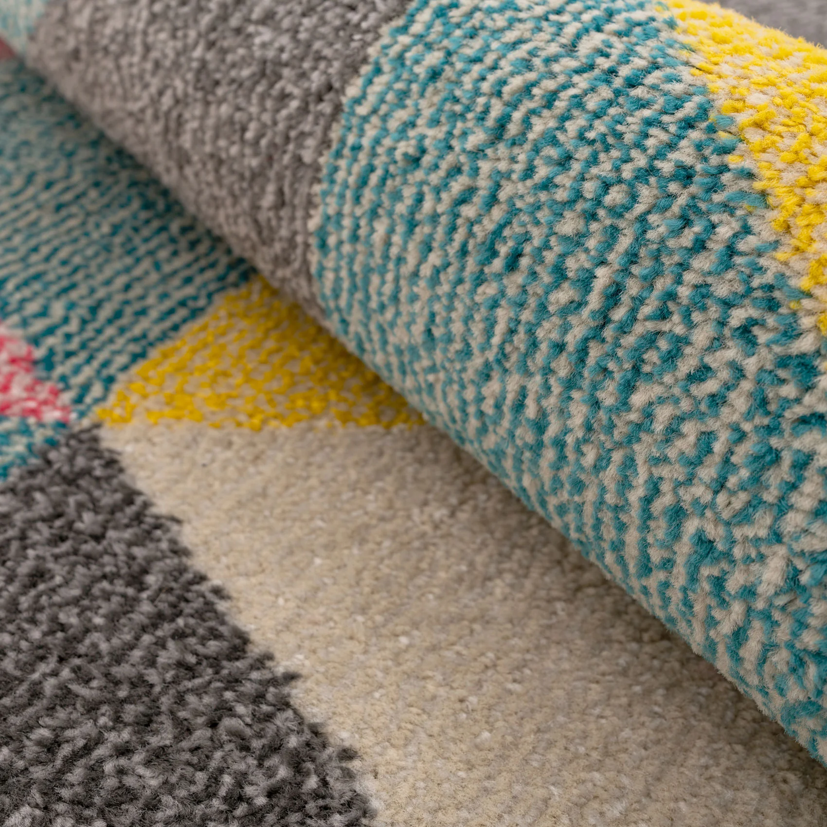 Multicolour Geometric Area Rug - Ataro - Image 6