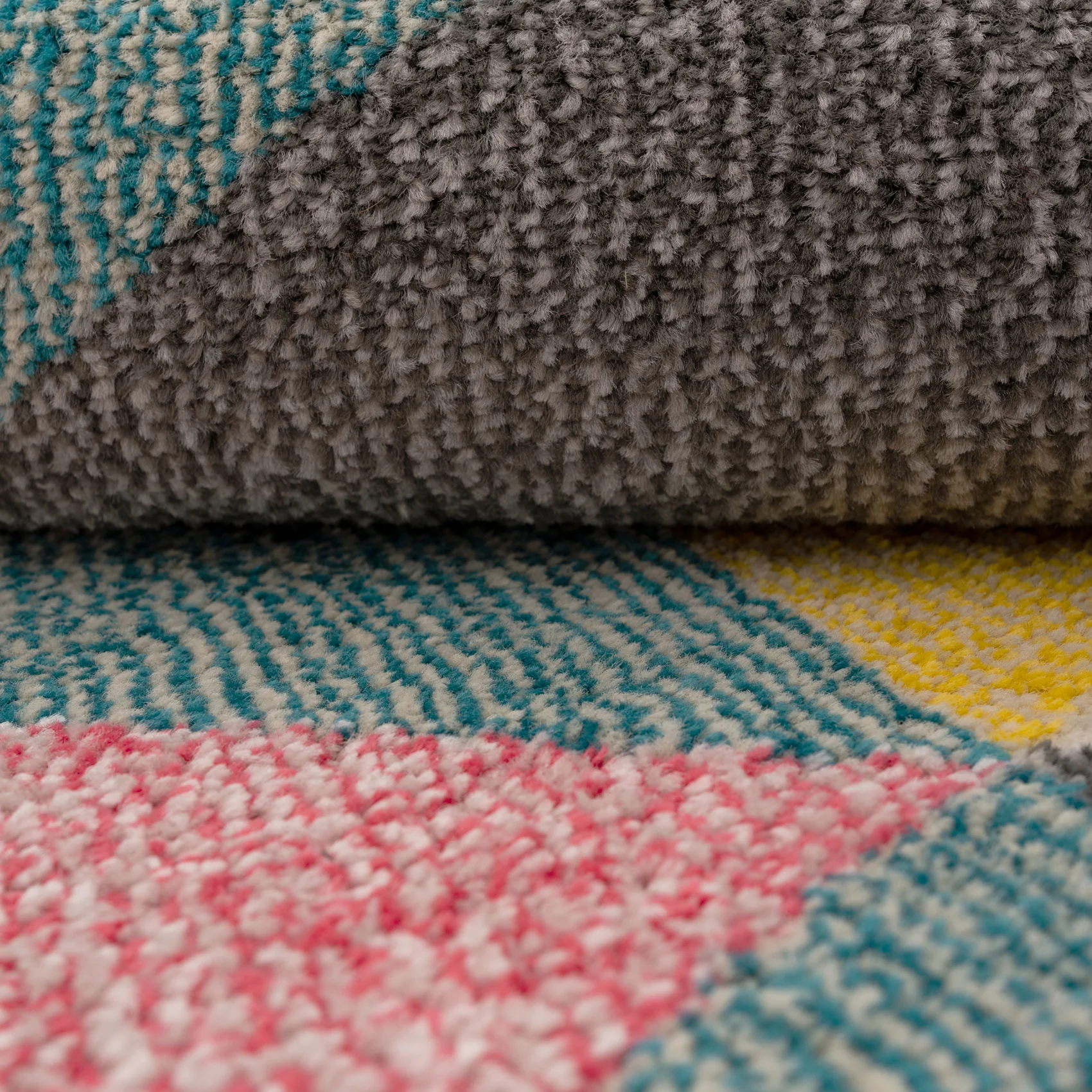 Multicolour Geometric Area Rug - Ataro - Image 7
