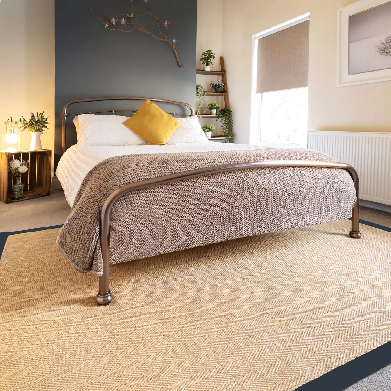 Natural Jute Border Rug - Choose Your Colour - Image 6