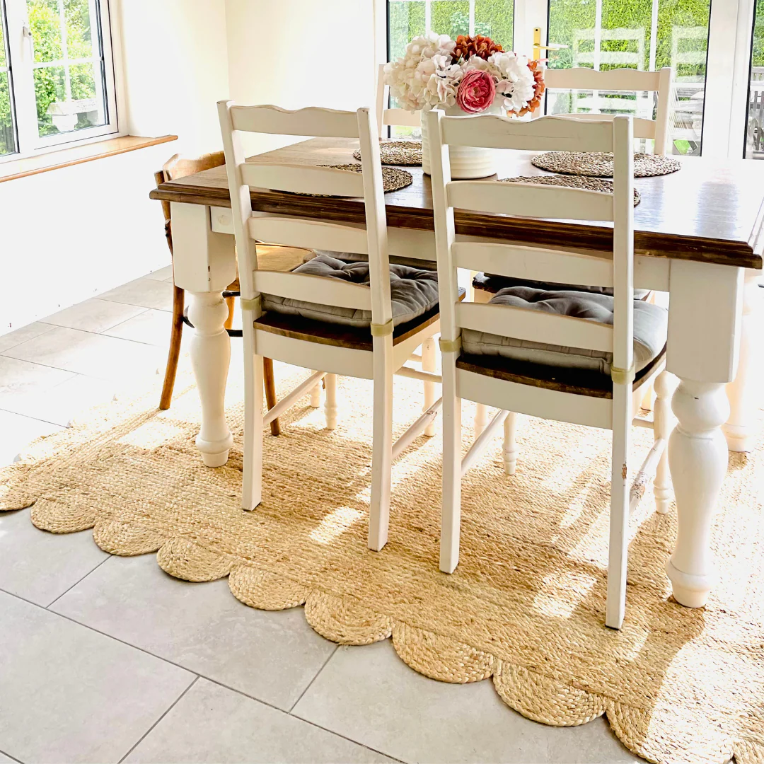 Natural Rounded Edge Jute Rug - Casper - Image 2