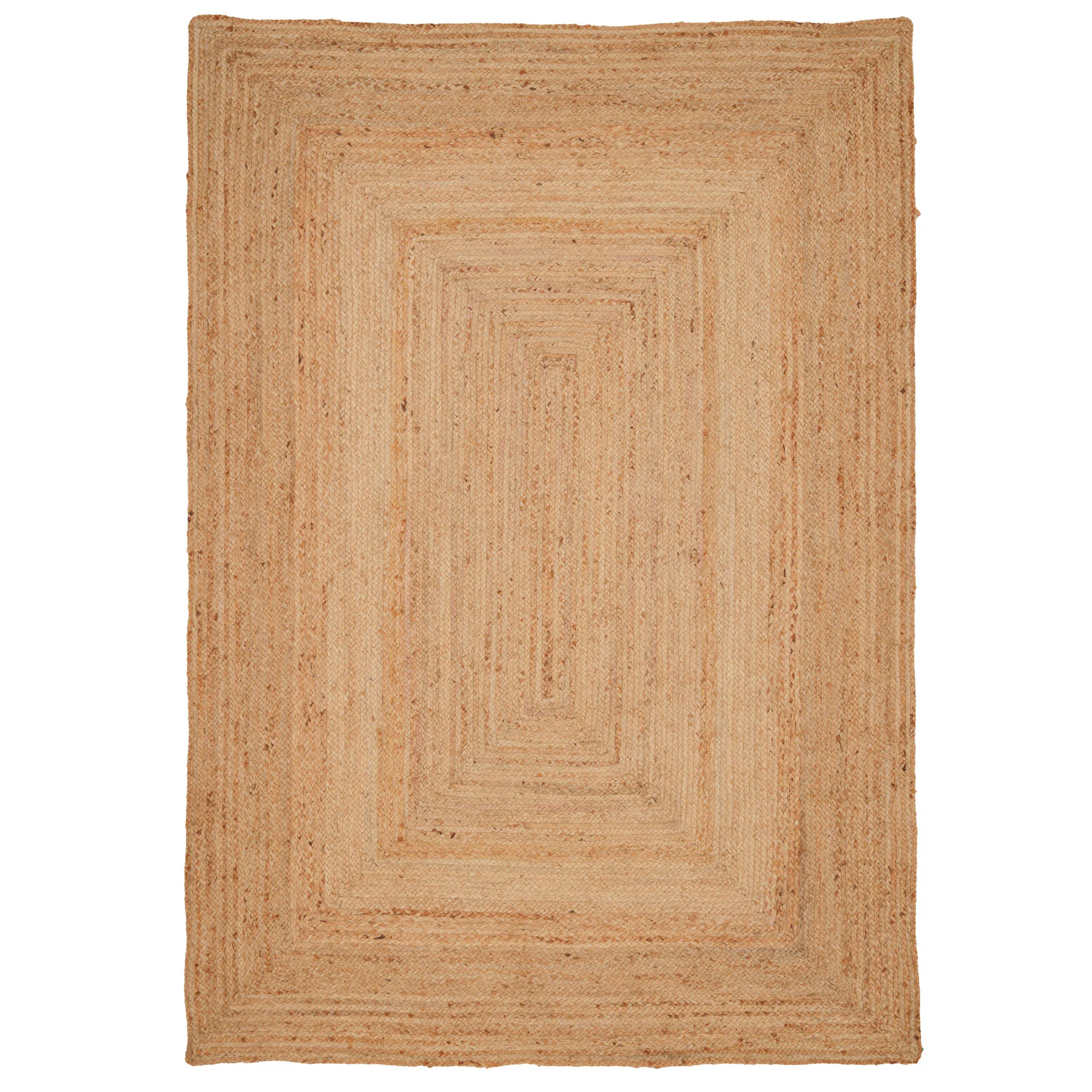 Natural Rustic Braided Jute Rug - Althea