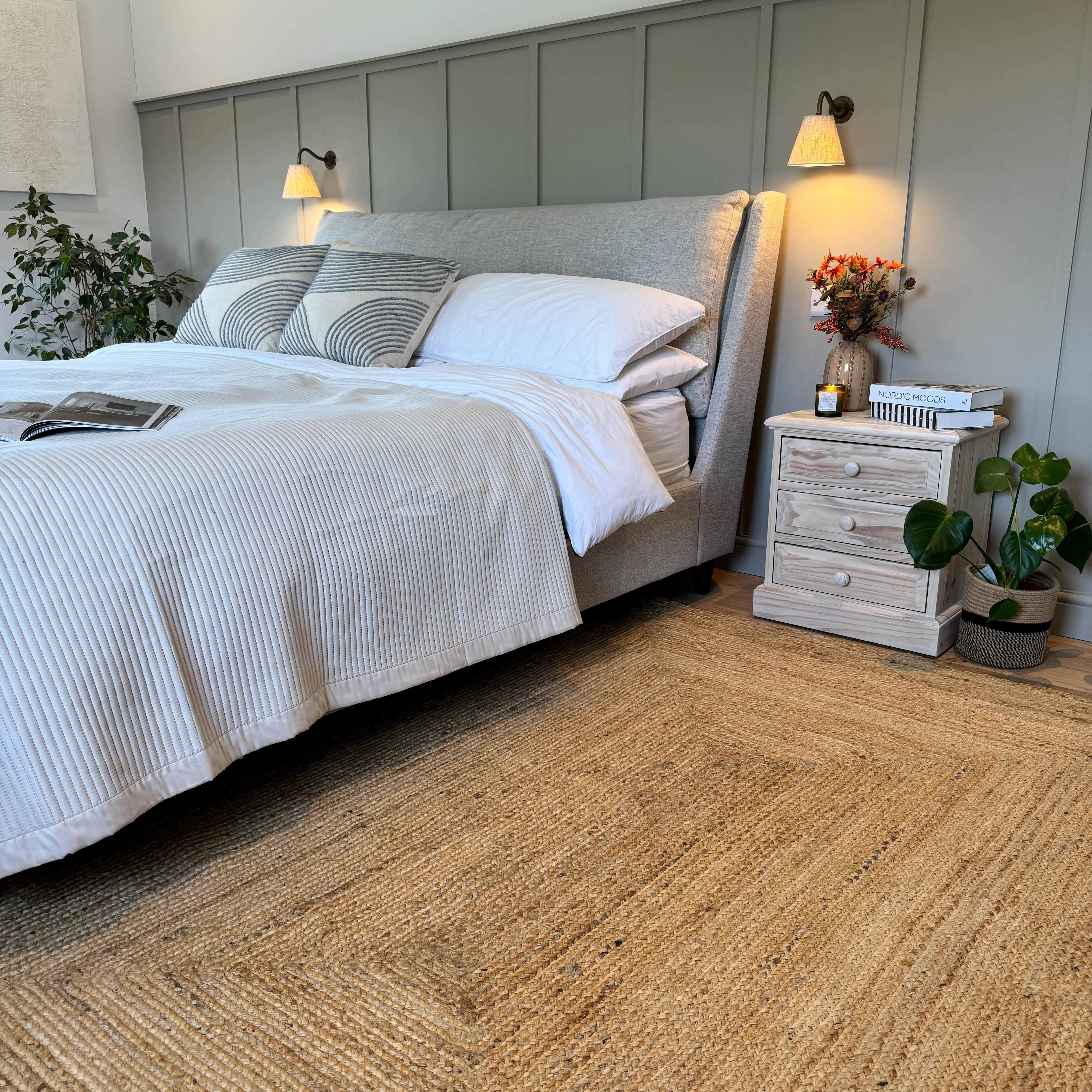 Natural Rustic Braided Jute Rug - Althea - Image 3