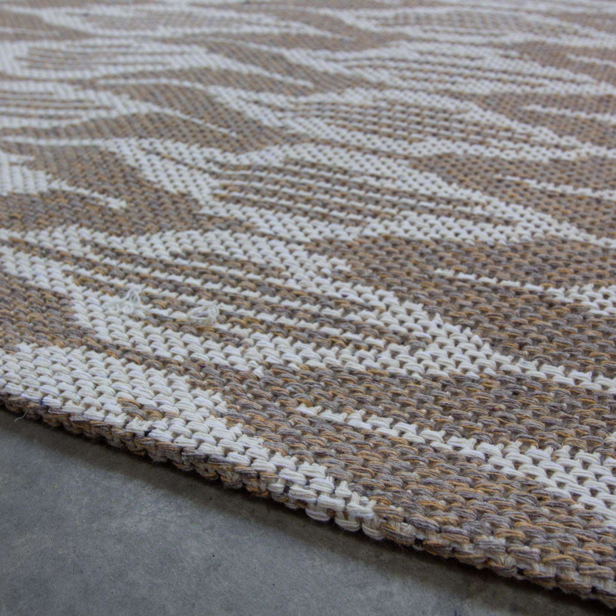 Natural Stripe Woven Sustainable Recycled Cotton Rug - Aden - Image 5