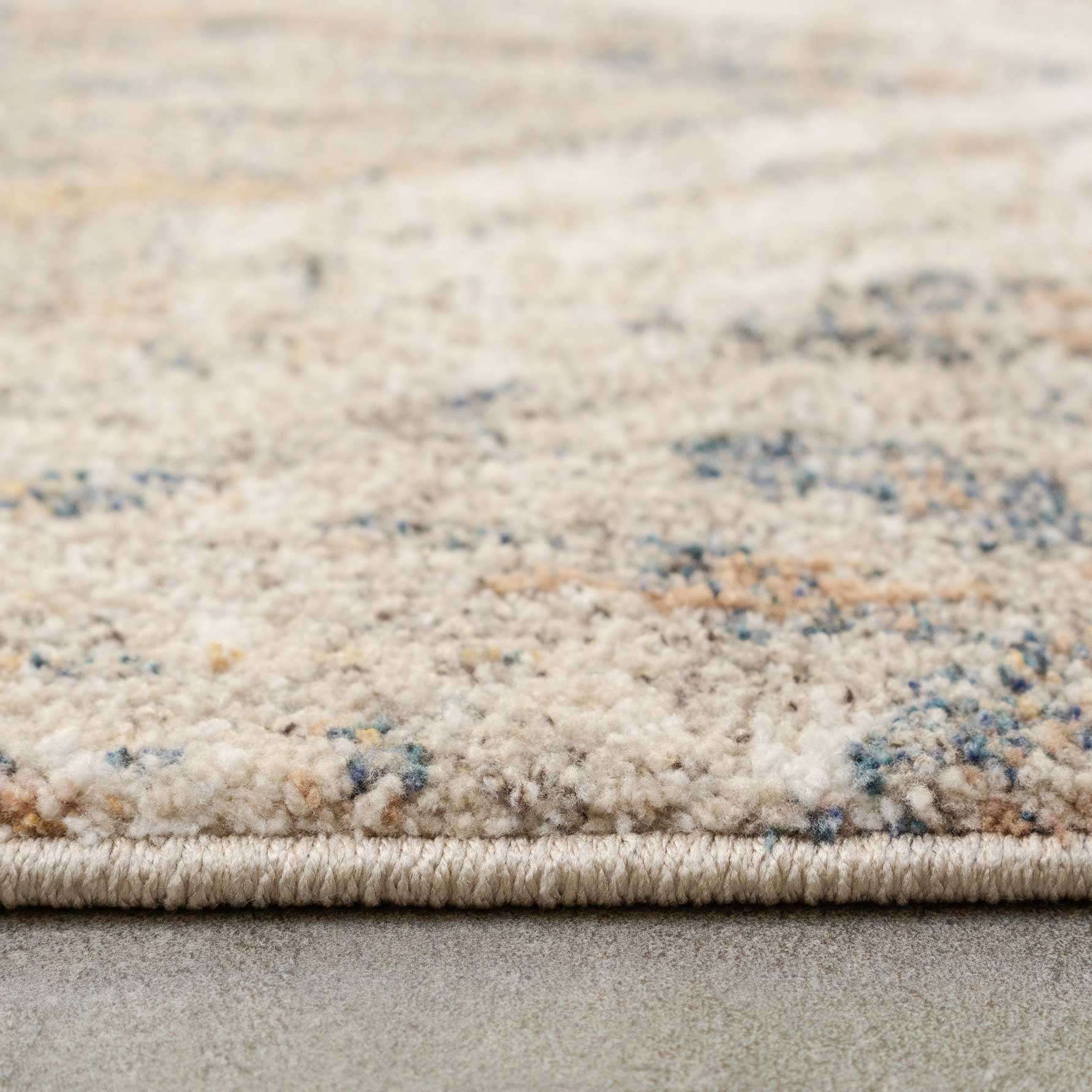 Natural Toned Diamond Living Room Rug - Warner - Image 6
