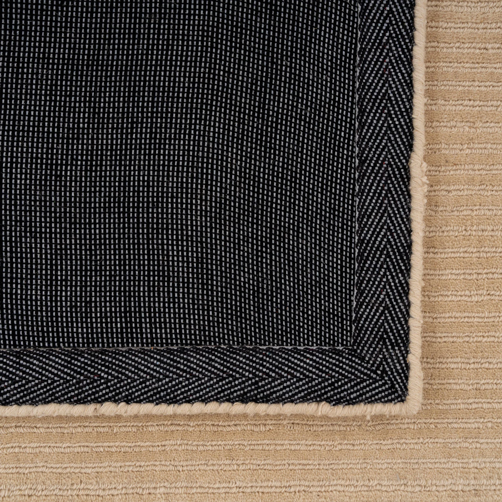 Neutral Bordered Wool Rug - Olann Neutral - Image 9