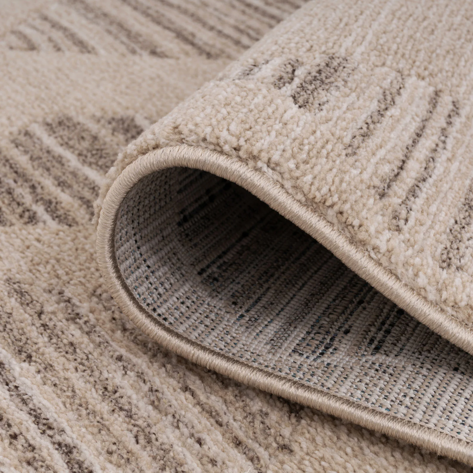 Neutral Diamond Pattern Area Rug - Lucas - Image 7