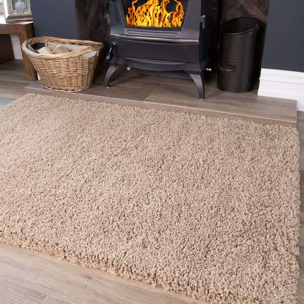 Oatmeal Shaggy Rug - Image 2