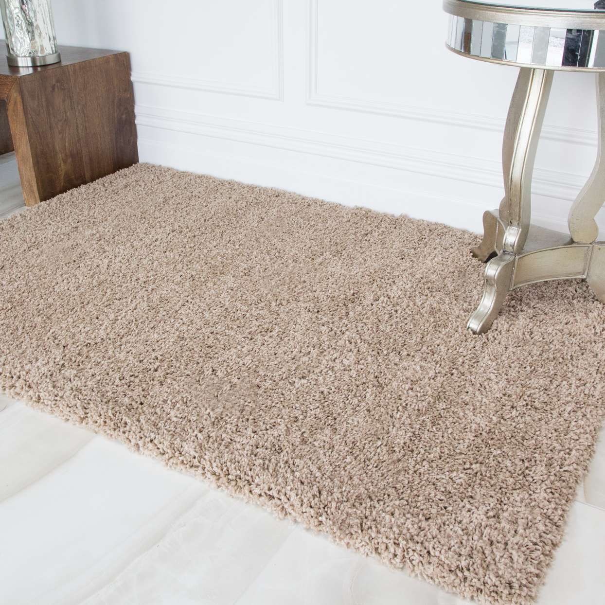 Oatmeal Shaggy Runner Rug - Image 6