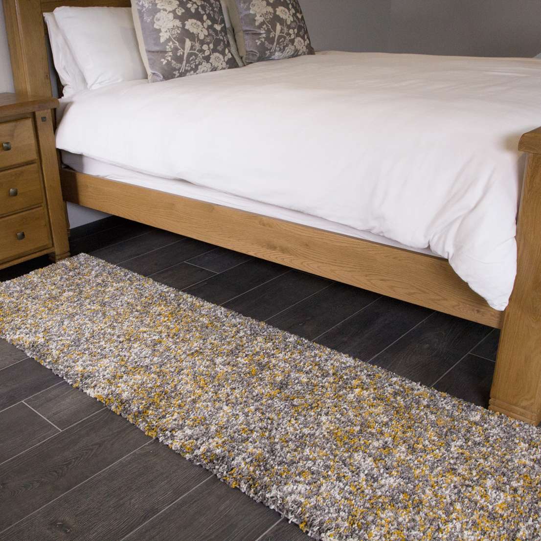 Ochre Luxurious Shaggy Living Room Rug - Image 6