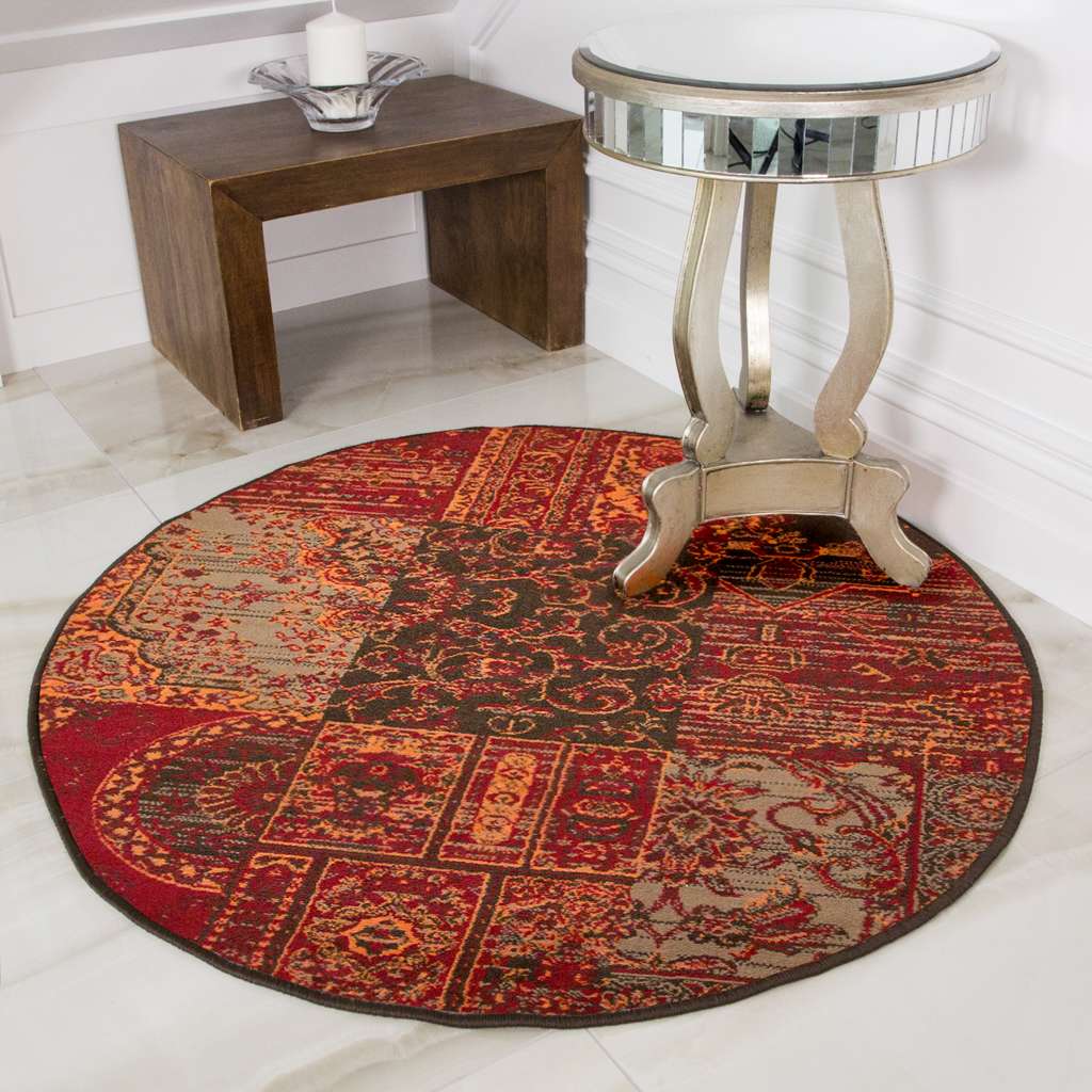 Patchwork Wine Hall Runner Rug - Image 6