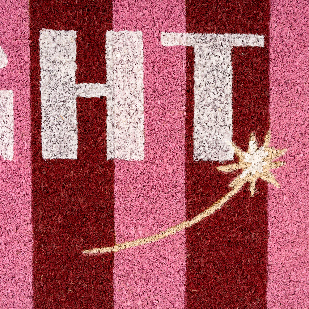 Pink Bright Coir Doormat - Image 3