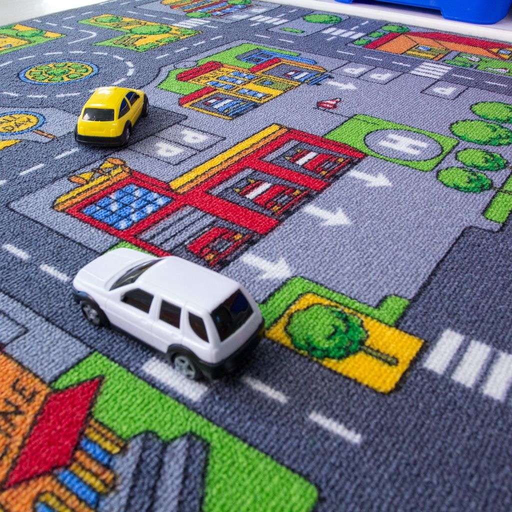 Play Town Village Roads Kids Rug - Image 4